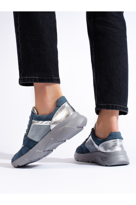 Calçados esportivos azuis Calçados esportivos azuis