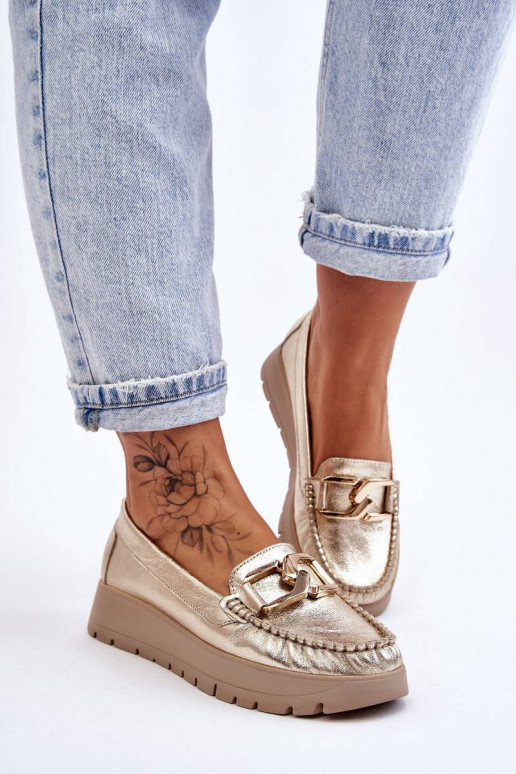 Mocassins plataforma enfeitados com... Mocassins plataforma enfeitados com...