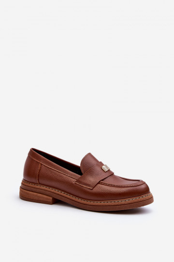 Mocassins castanhos para mulher 2