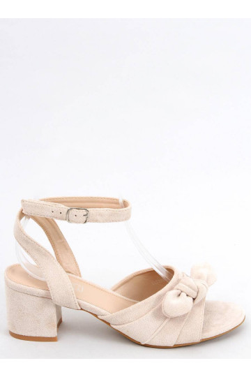 Sandálias elegantes de salto alto GISELLE BEIGE 2