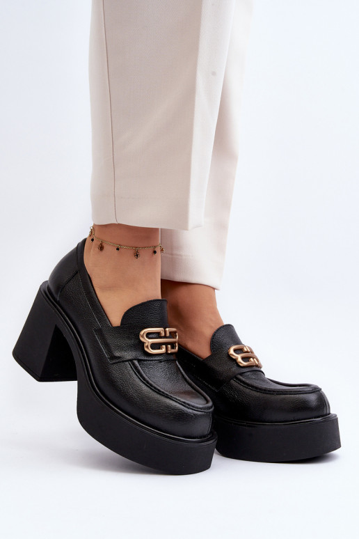 Botas com salto preto Zazoo