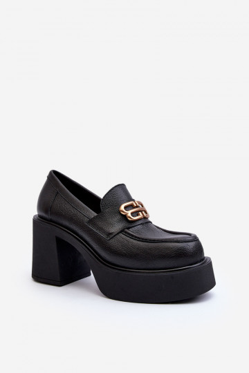 Botas com salto preto Zazoo 2