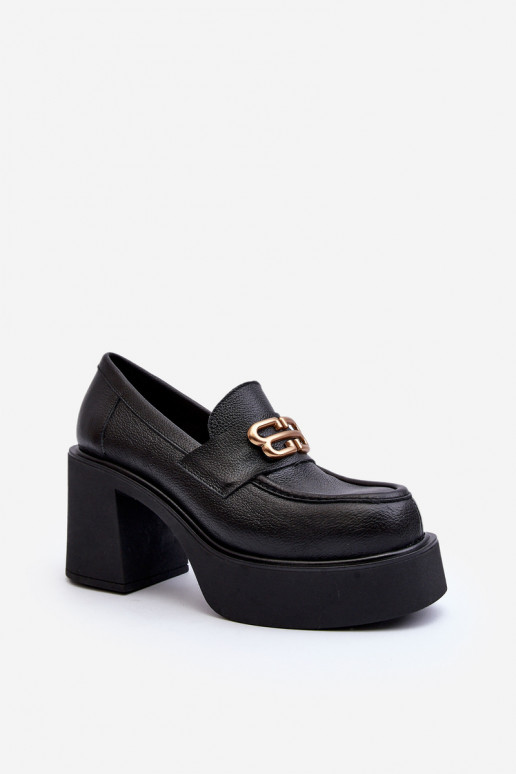 Botas com salto preto Zazoo