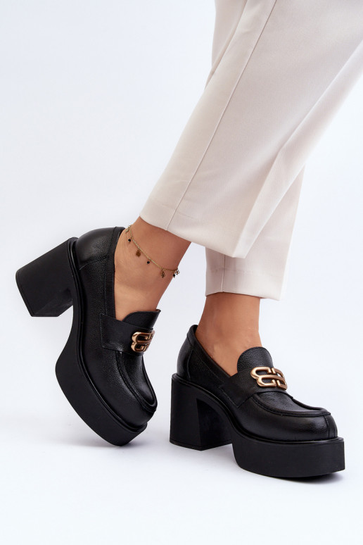 Botas com salto preto Zazoo