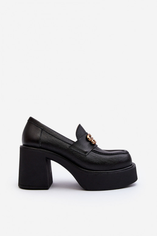 Botas com salto preto Zazoo
