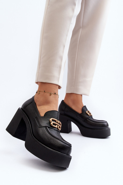 Botas com salto preto Zazoo