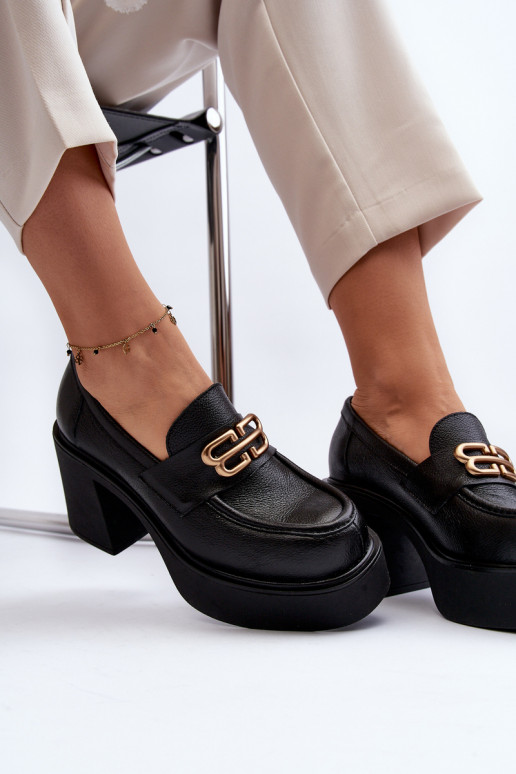 Botas com salto preto Zazoo