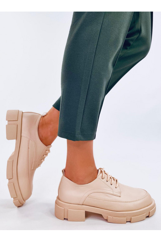 Mocassins com sola elevada UNNA BEIGE