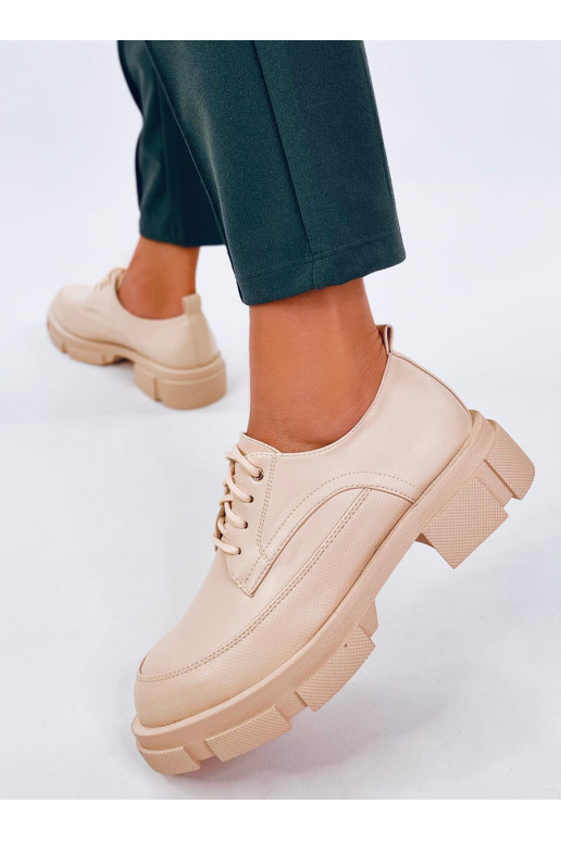 Mocassins com sola elevada UNNA BEIGE