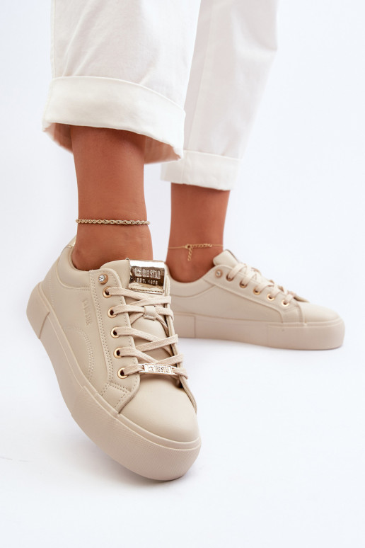 Modelo de tênis sapatos Big Star bege