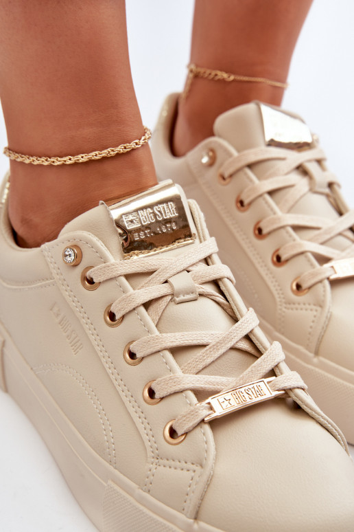 Modelo de tênis sapatos Big Star bege