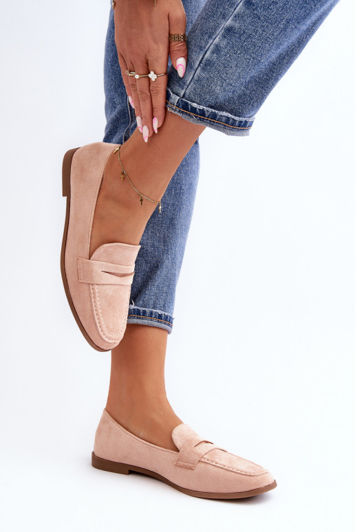 Mocassins modelo clássico na cor rosa Olevin