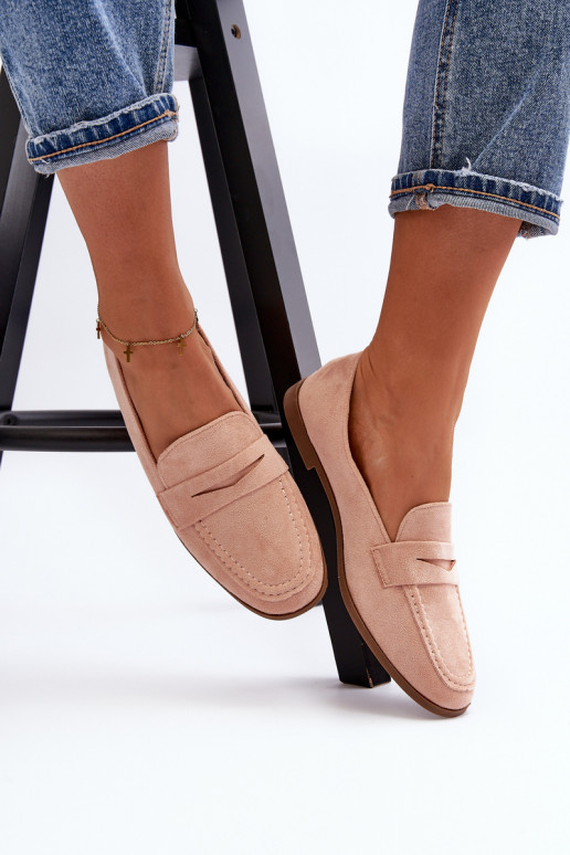 Mocassins modelo clássico na cor rosa Olevin