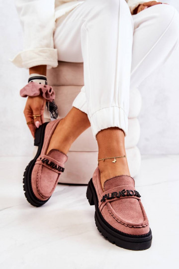 Sapatos de camurça La.Fi cor rosa Jenefer 2