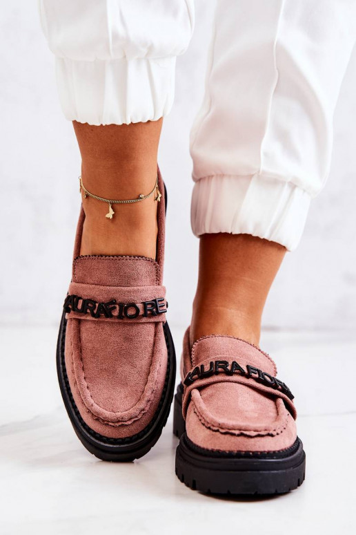 Sapatos de camurça La.Fi cor rosa Jenefer