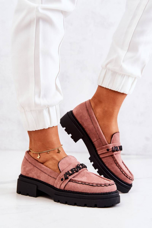 Sapatos de camurça La.Fi cor rosa Jenefer