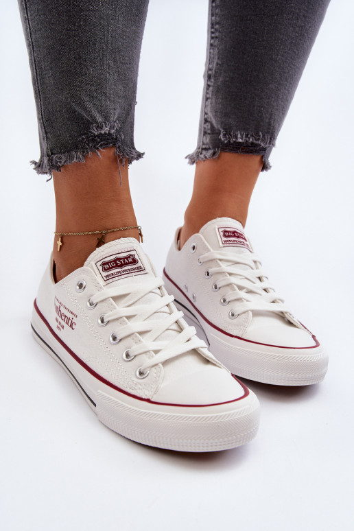 Sapatos femininos Big Star branco Sapatos femininos Big Star branco