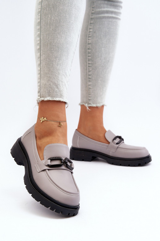 Mocassins cor cinza Imbleria