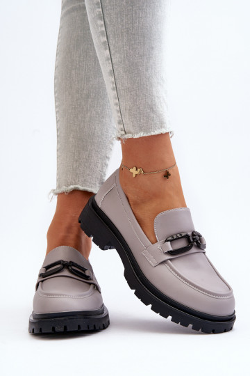 Mocassins cor cinza Imbleria 2