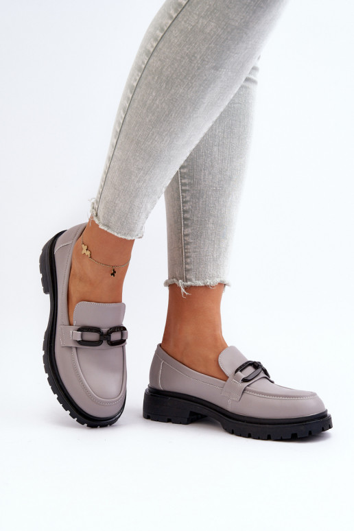 Mocassins cor cinza Imbleria
