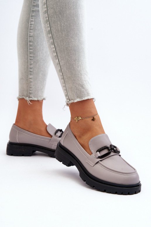 Mocassins cor cinza Imbleria