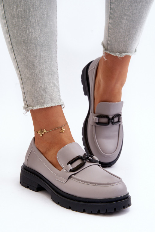 Mocassins cor cinza Imbleria