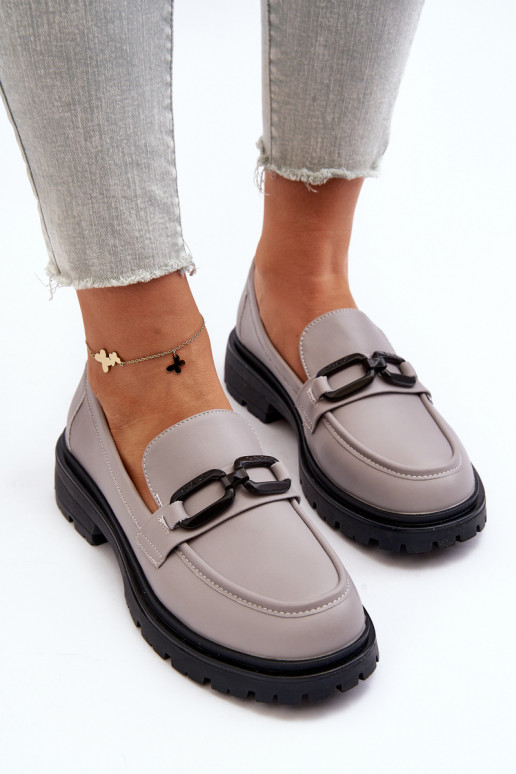 Mocassins cor cinza Imbleria
