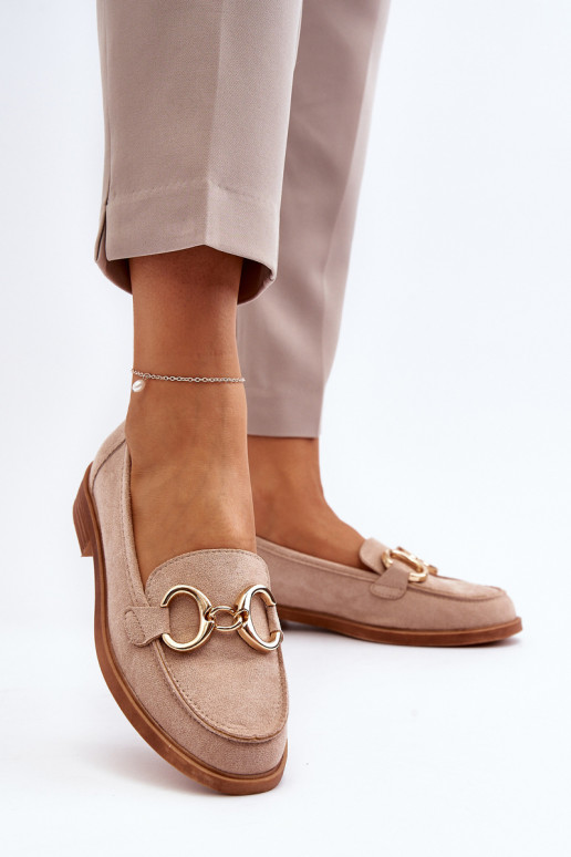 Mocassins elegantes de camurça com... Mocassins elegantes de camurça com...