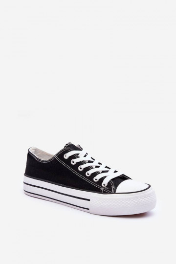 Sapatos de lazer do modelo clássico com plataforma na cor preta Jazlyn 2