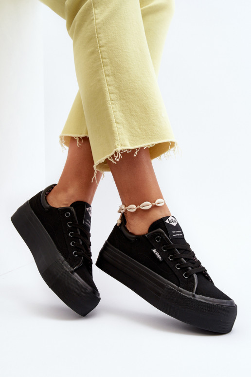 Sapatos de lazer com plataforma Lee Cooper preto
