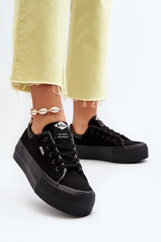 Sapatos de lazer com plataforma Lee Cooper preto