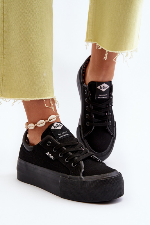 Sapatos de lazer com plataforma Lee Cooper preto