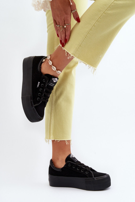 Sapatos de lazer com plataforma Lee Cooper preto