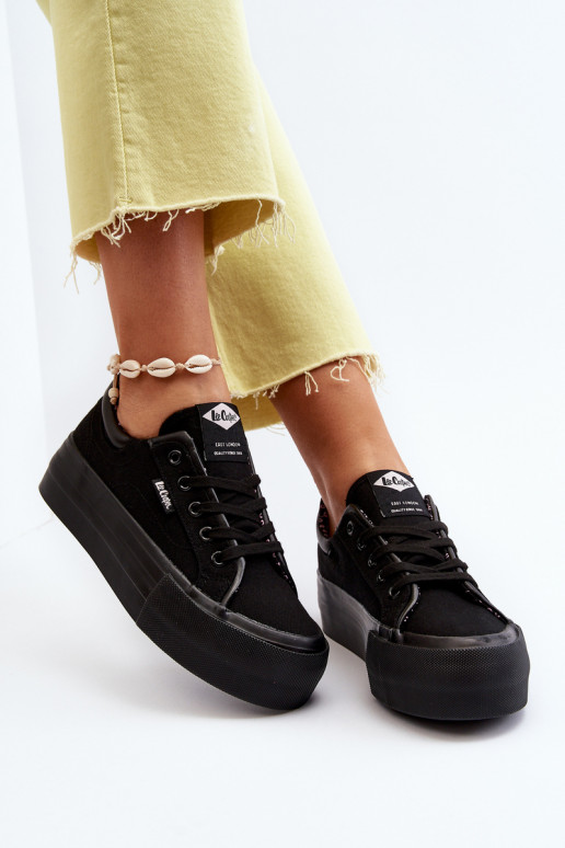Sapatos de lazer com plataforma Lee Cooper preto