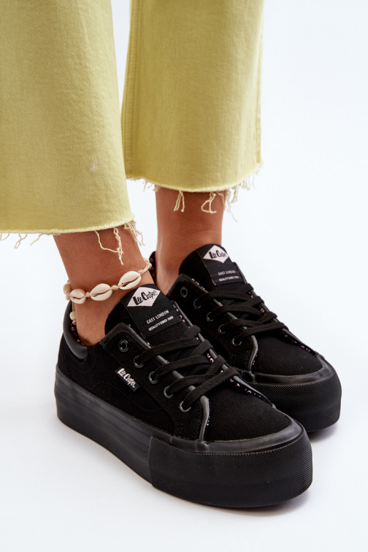 Sapatos de lazer com plataforma Lee Cooper preto