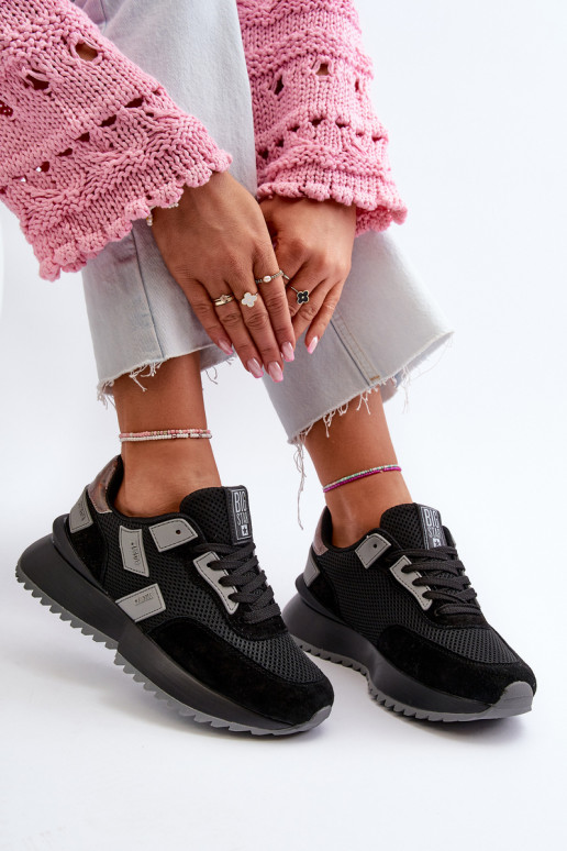 Tênis modelo sapatos Big Star cor preta Tênis modelo sapatos Big Star cor preta