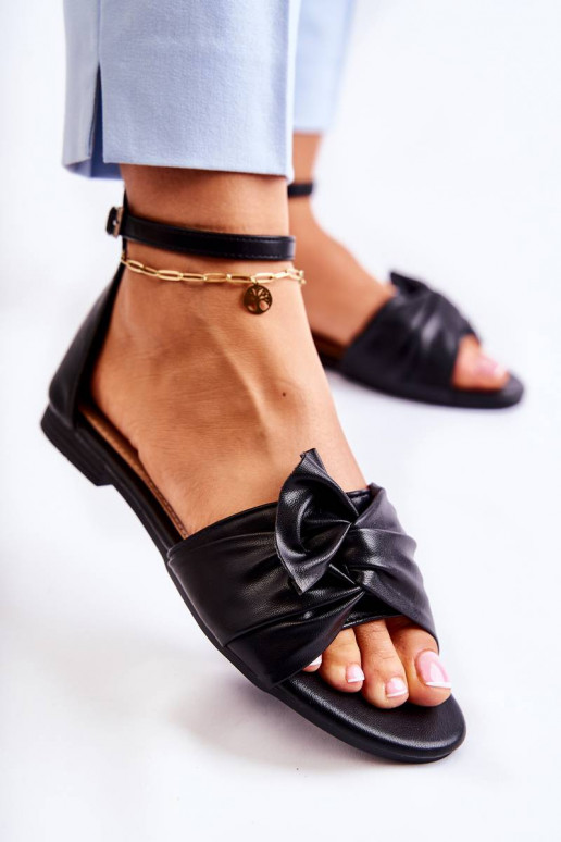 Sandálias femininas cor preta Astana Sandálias femininas cor preta Astana