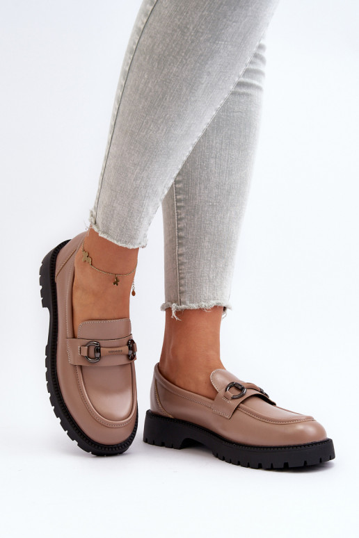 Mocassins bege Ledda