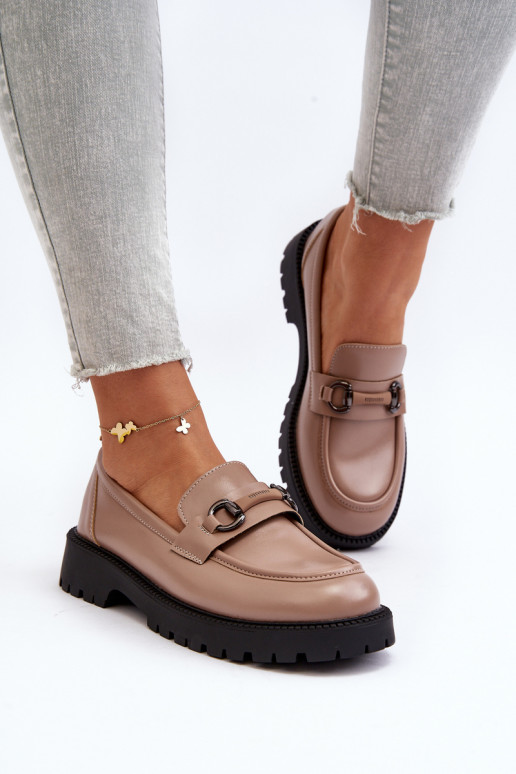 Mocassins bege Ledda