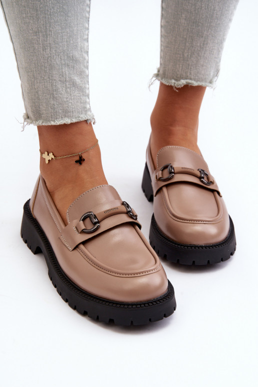 Mocassins bege Ledda