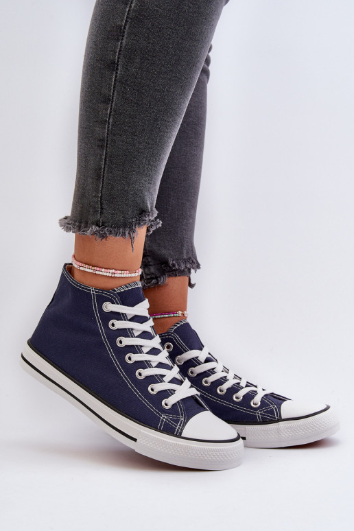 Sapatos de lazer cor azul escuro Socerio
