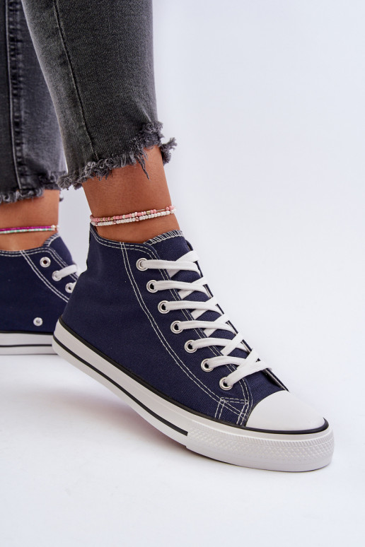 Sapatos de lazer cor azul escuro Socerio