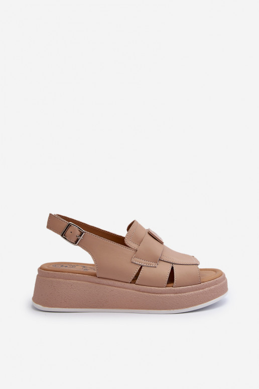 Sandálias plataforma bege Vivitellia... Sandálias plataforma bege Vivitellia...