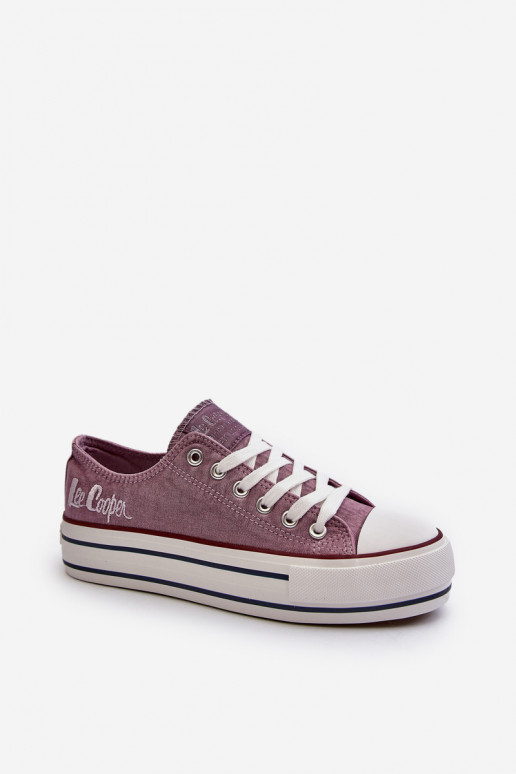 Sapatos casuais com sola enorme Roxo Lee Cooper