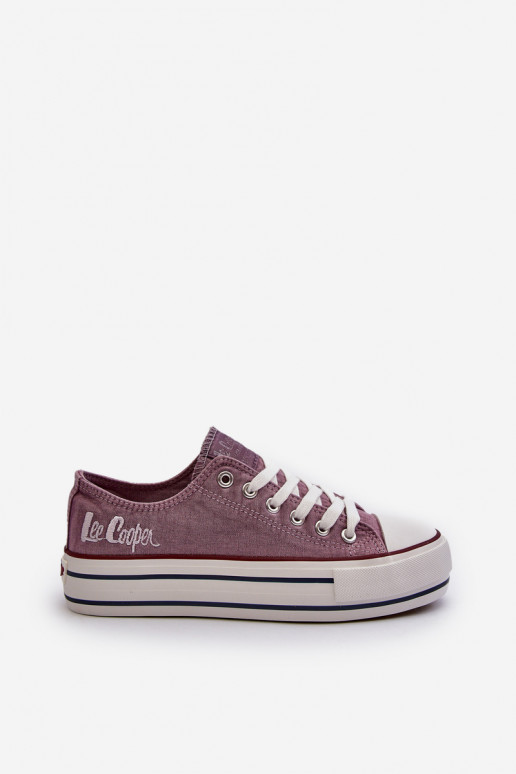 Sapatos casuais com sola enorme Roxo Lee Cooper