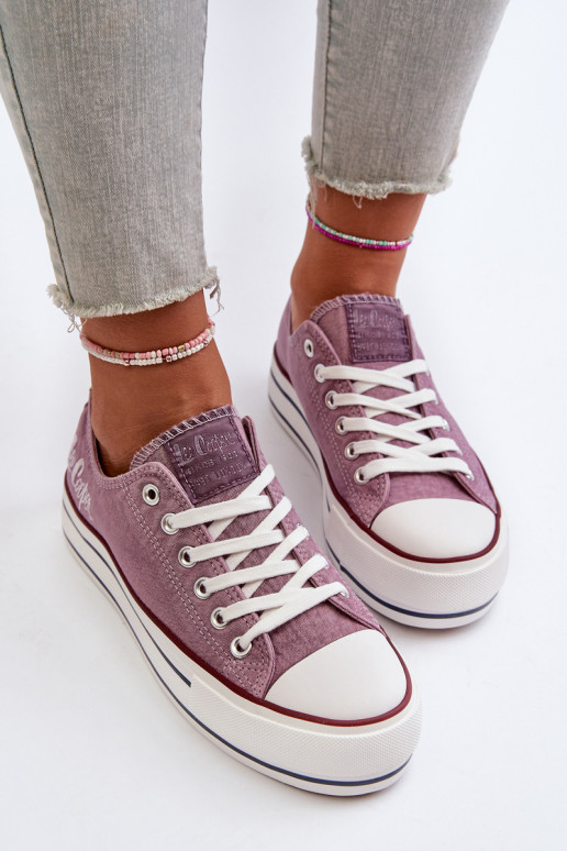 Sapatos casuais com sola enorme Roxo Lee Cooper