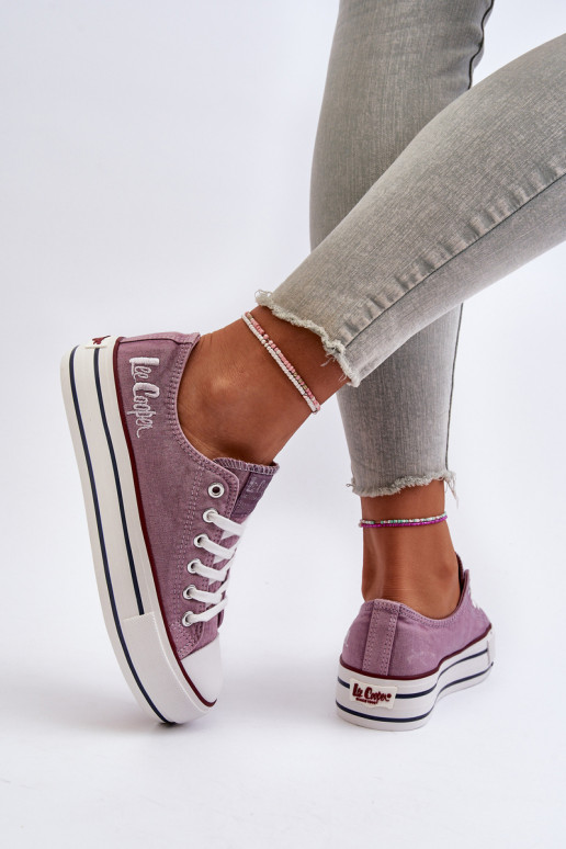 Sapatos casuais com sola enorme Roxo Lee Cooper