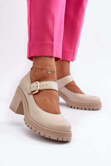 Sapatos Zazoo bege