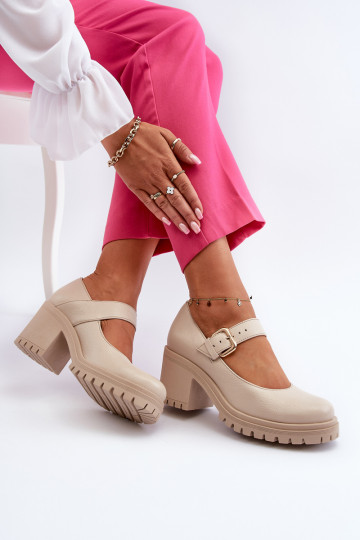 Sapatos Zazoo bege 2