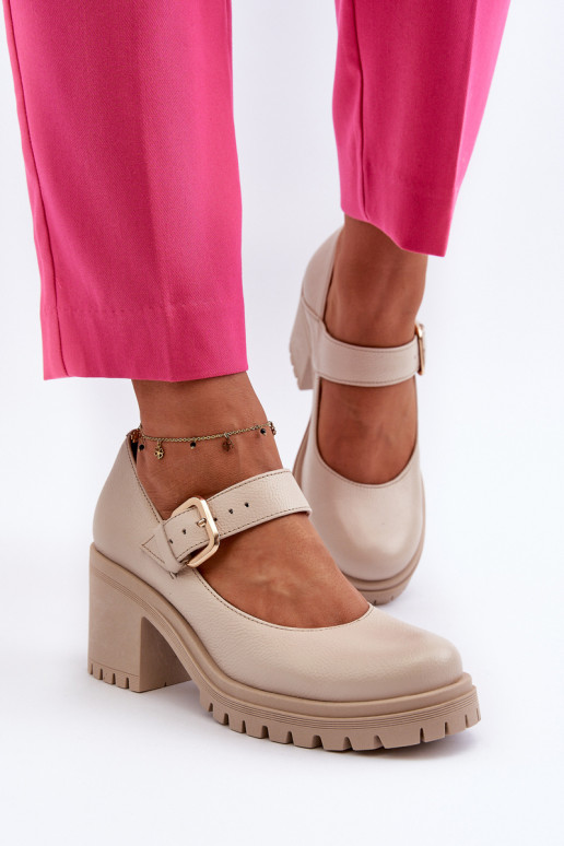 Sapatos Zazoo bege